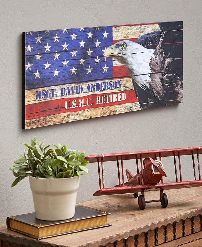Personalized USA Patriot Wall Art