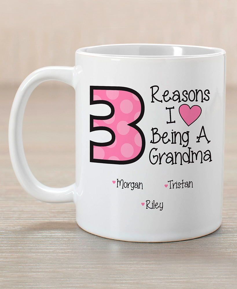 Personalized Reasons I Love Coffee Mug