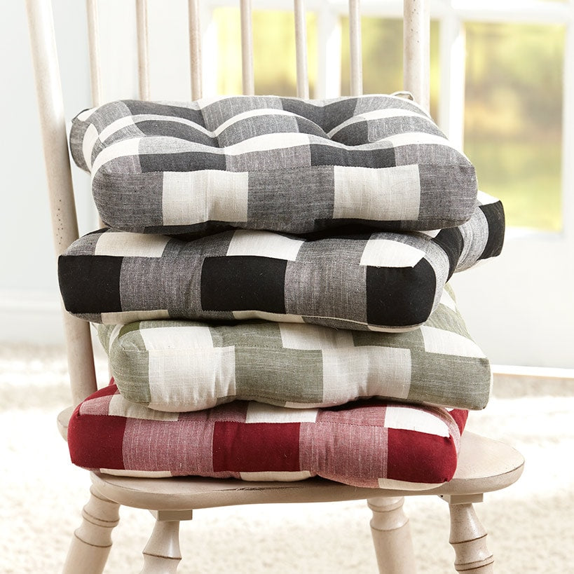 Buffalo Check Chair Pads