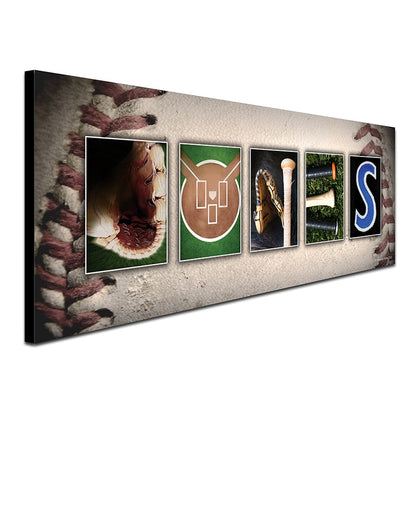 Personalized Sports Themed Name Wall Art