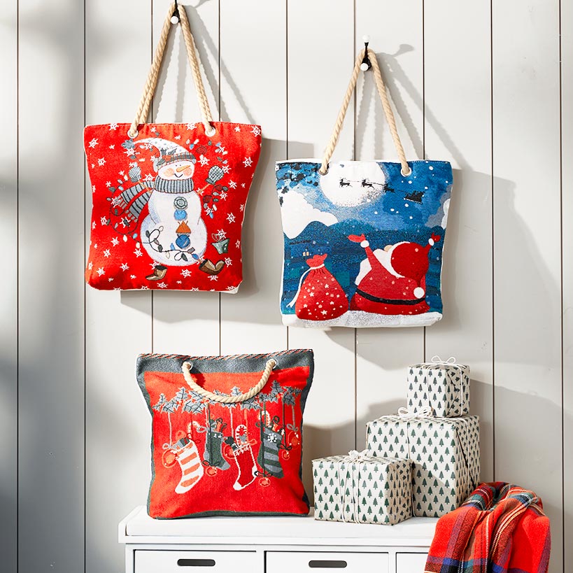Holiday-Themed Tote Bags