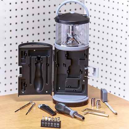 LED Lantern with 15-Pc. Tool Kit