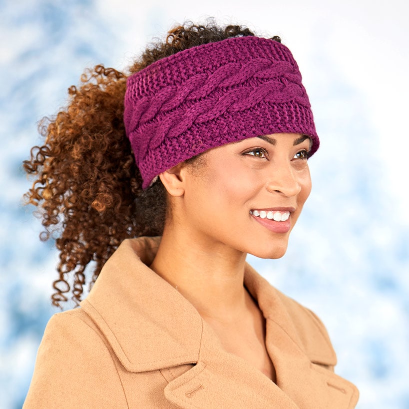 Sets of 2 Ponytail Knit Headwrap