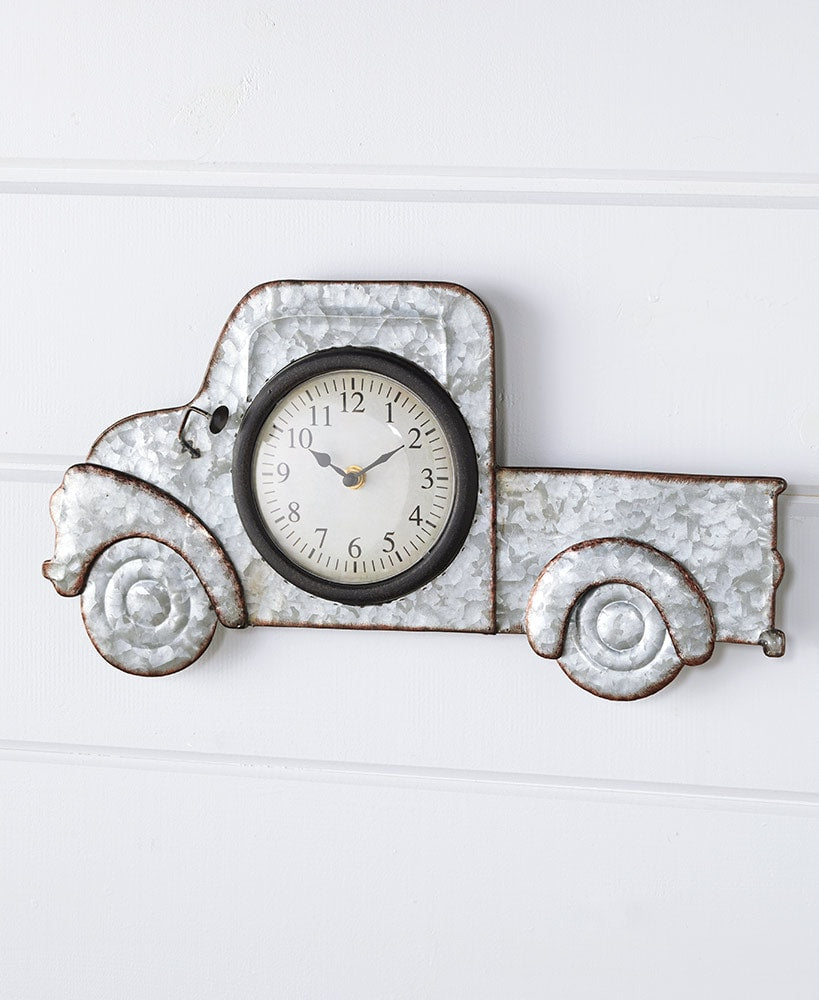 Galvanized Metal Novelty Wall Clocks