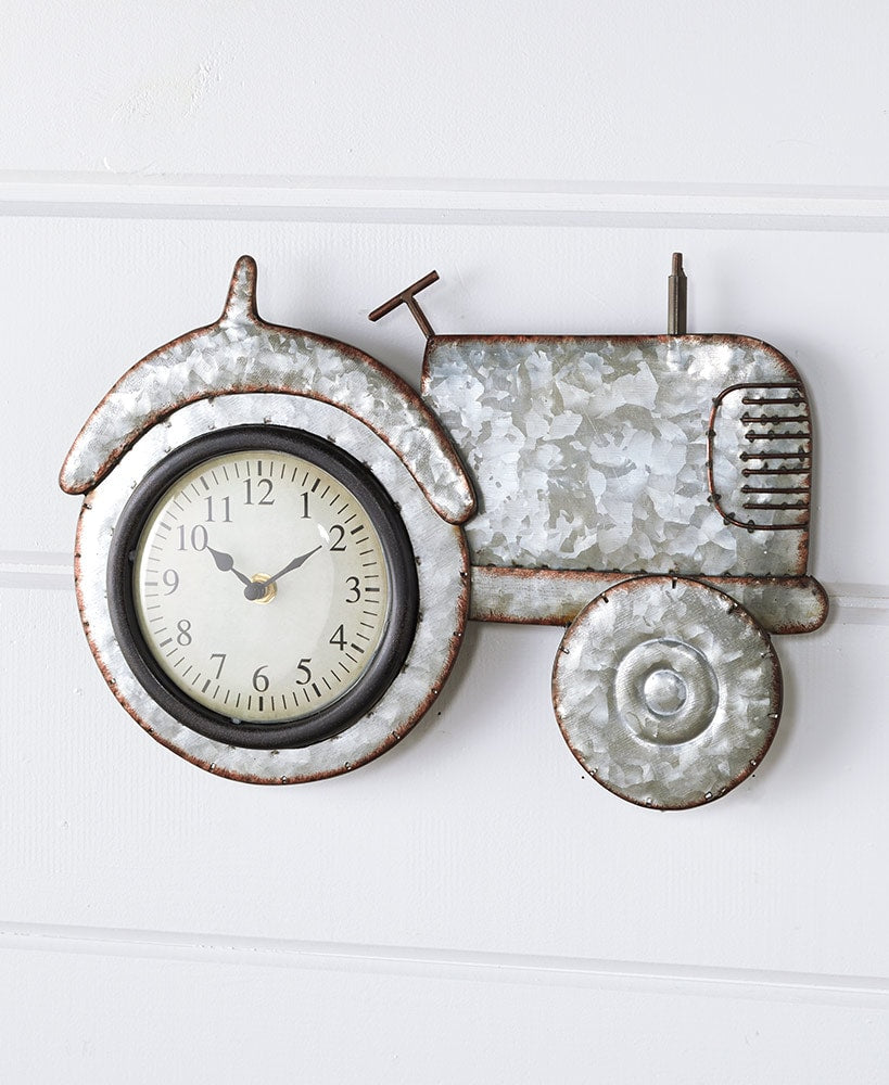 Galvanized Metal Novelty Wall Clocks