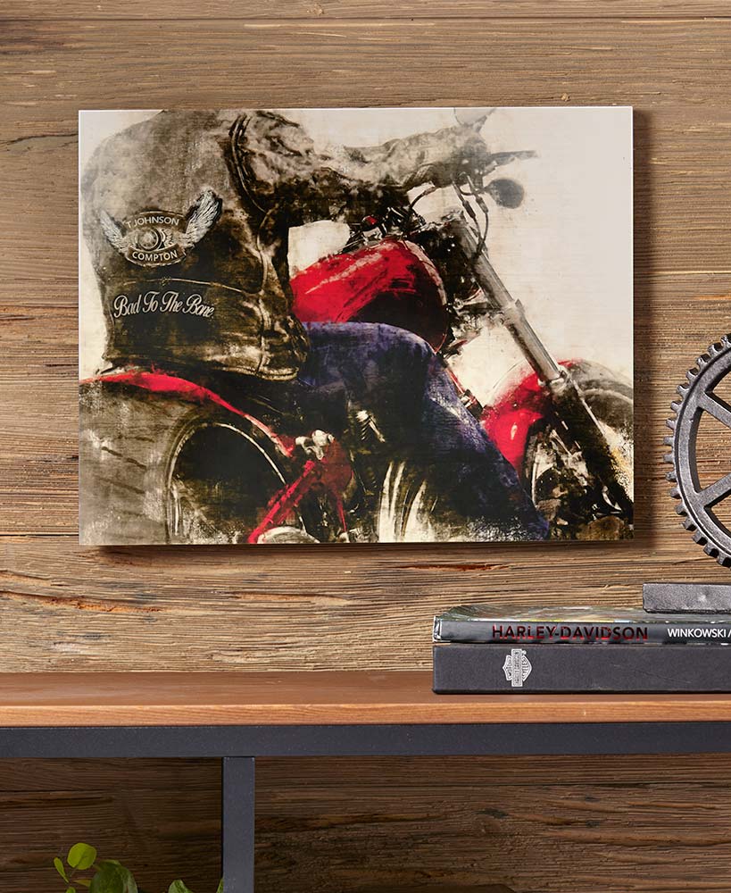 Personalized Mortocycle Custom Chopper Wall Plaques