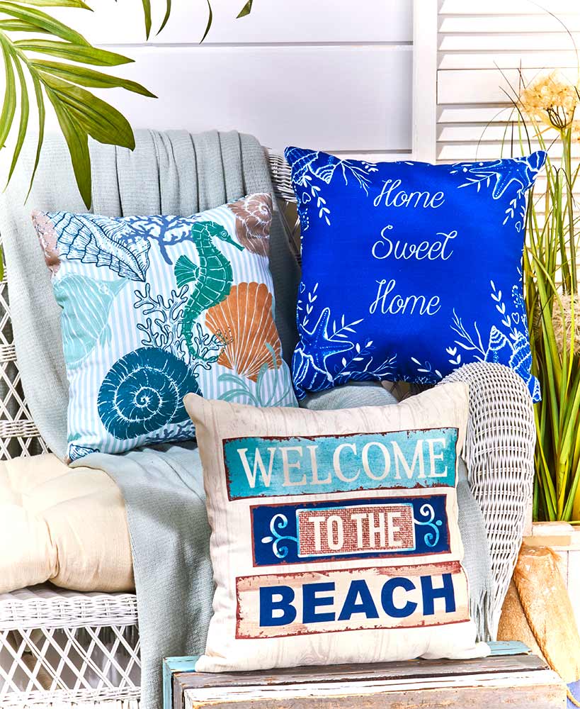 Indoor/Outdoor Coastal Pillows