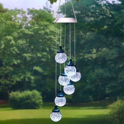 Glass Globe LED Solar Light Mobiles