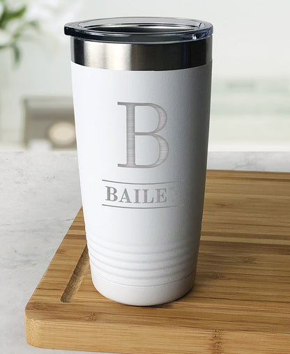 Personalized Tumbler Stainless Steel Insulated 20oz