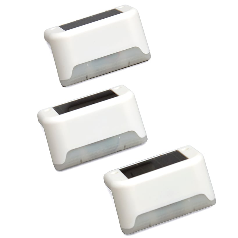 Solar LED Deck Lights Set of 3#select-item_white
