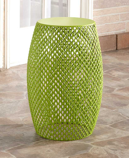 Metal Lattice Barrel Stools
