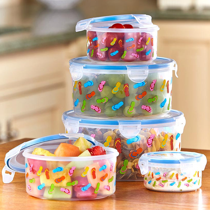 10-Pc. Printed Storage Containers | LTD Commodities