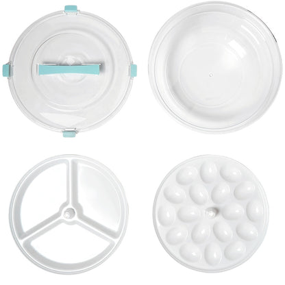 Chilled Dual Serving Tray