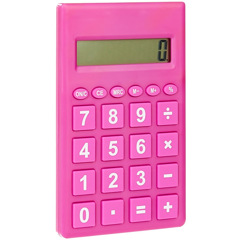 Pocket Calculator with Large Read Out 8 Digit Display