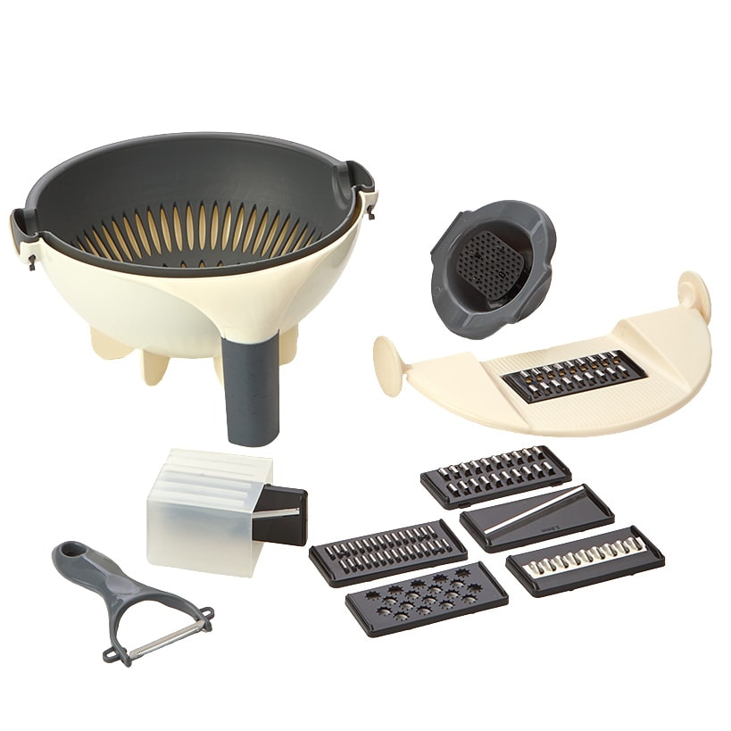 Vegetable Chopper Set - Slice, Shred, Grate, Peel