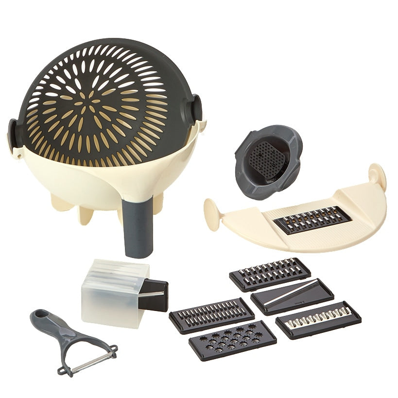 Vegetable Chopper Set - Slice, Shred, Grate, Peel