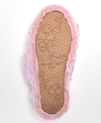 Plush Crisscross Slides