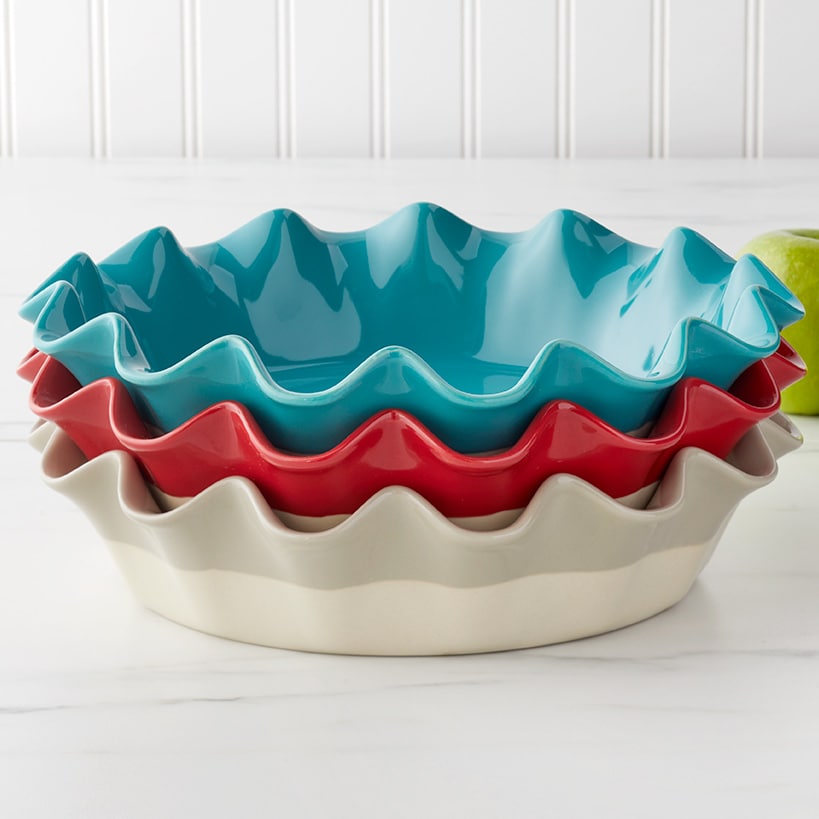 Ruffled Edge Pie Plates