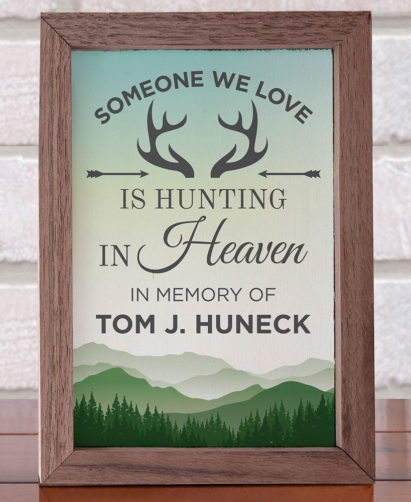 Personalized Memorial Framed Desk Art