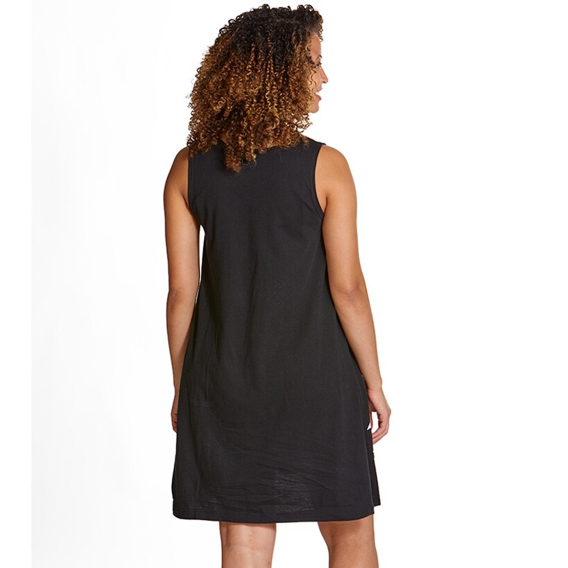 Beach-Themed Border Print Knit Dresses