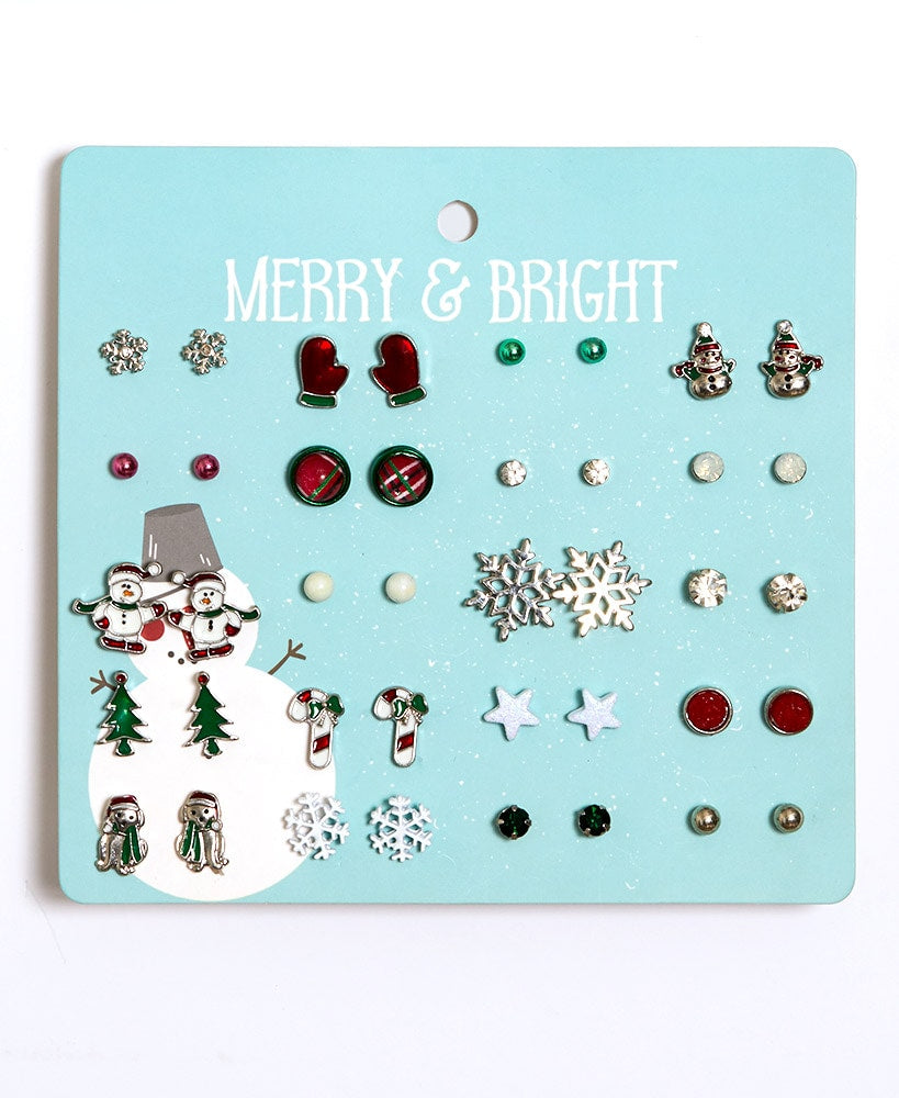 20-Pair Stud Earring Sets