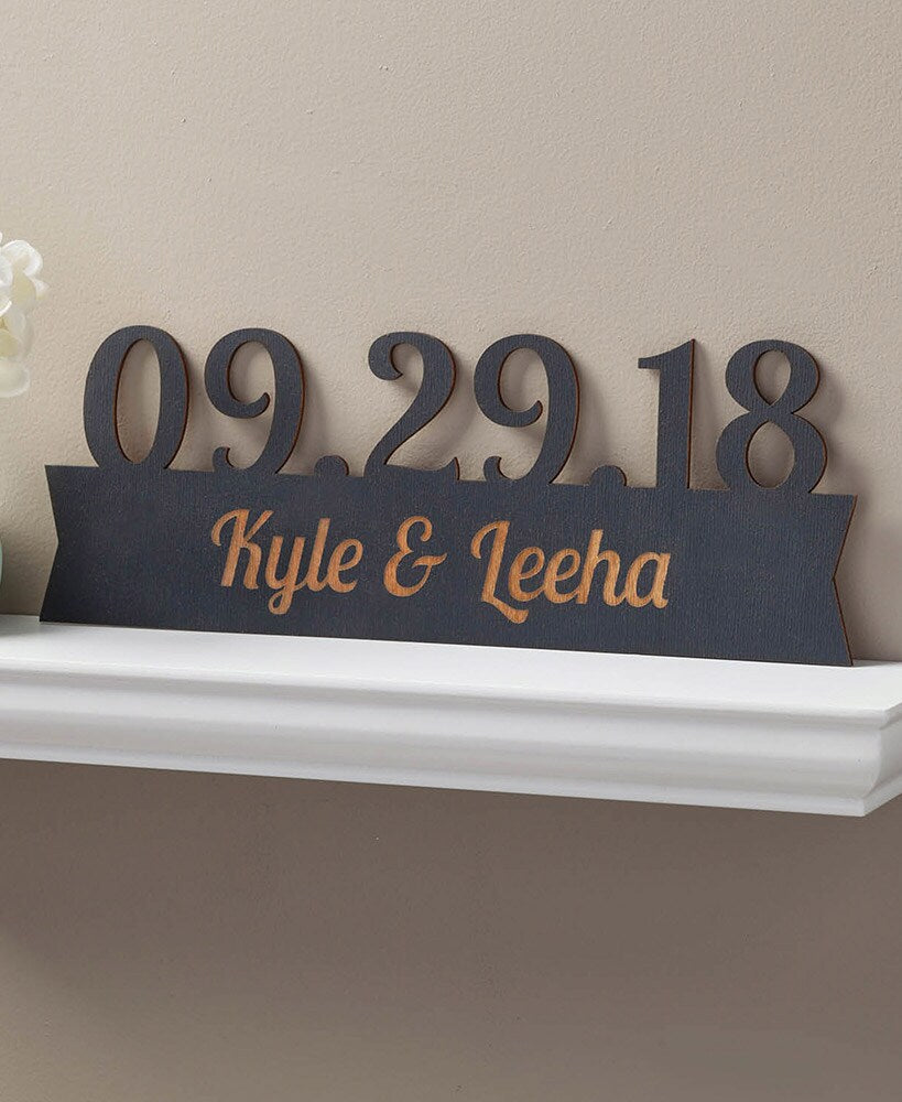 Personalized Wedding Our Special Day Wood Plaque
