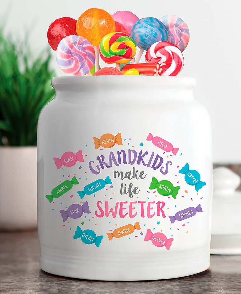 Personalized Grandkids' Cookie Jar