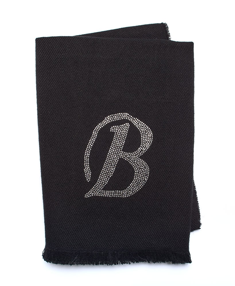 Bling Embellished Monogram Scarves