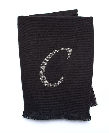 Bling Embellished Monogram Scarves