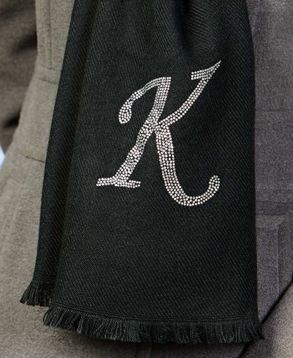 Bling Embellished Monogram Scarves