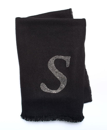 Bling Embellished Monogram Scarves