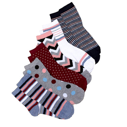 6-Pair Monogram Crew Socks