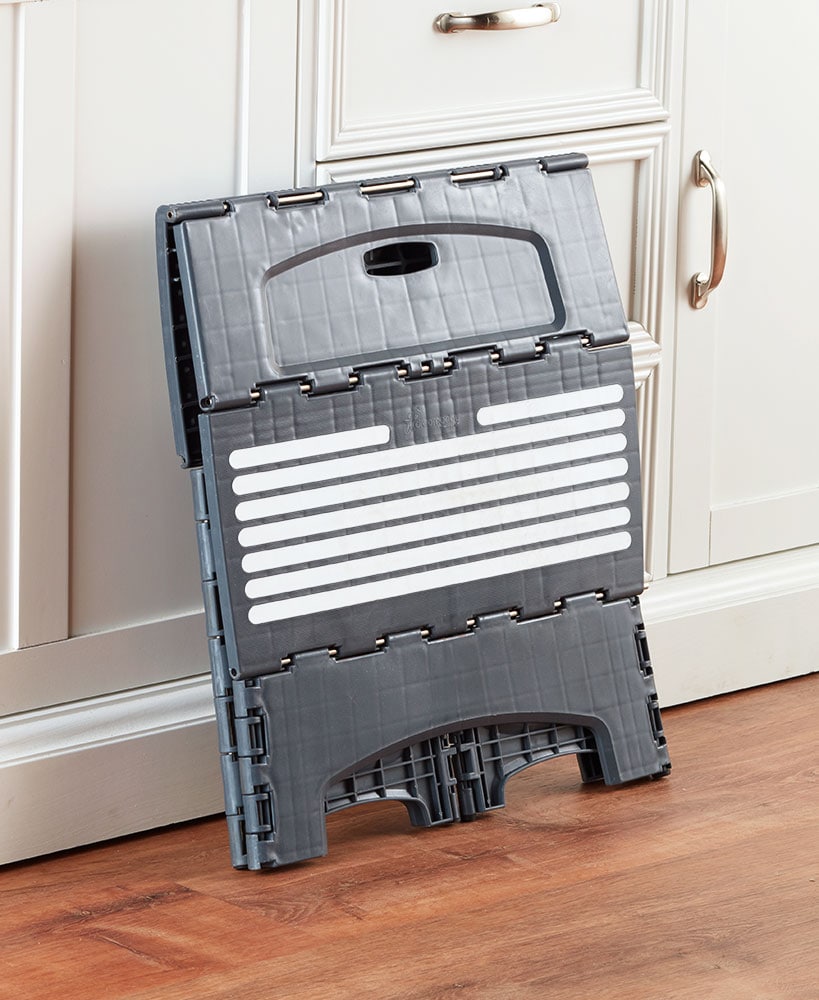 Folding 2-Step Stool for Adults, Non-Slip Collapsible 300 LBS. Capacity