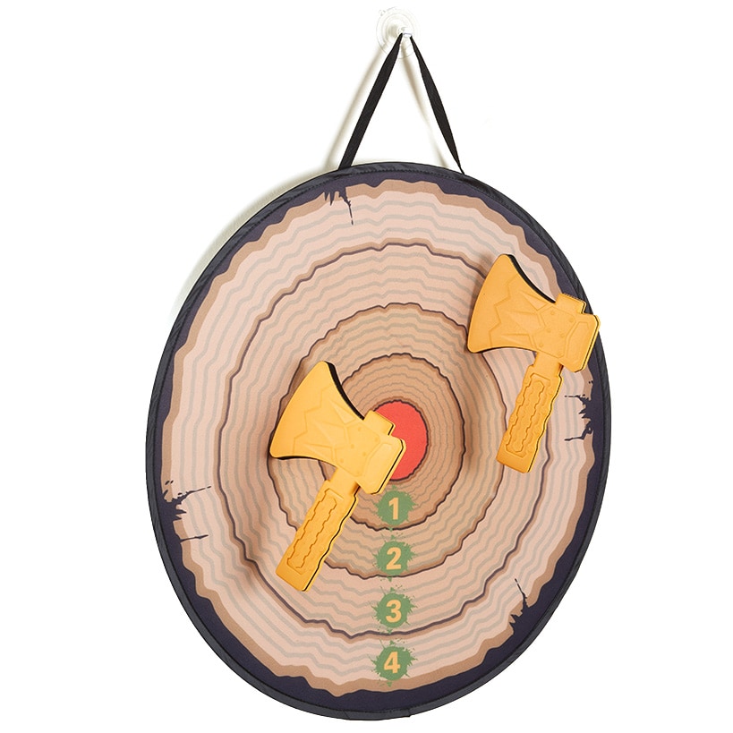 Kids' Axe Throwing Game-Safe, Fun, with Lightweight Foam Axes