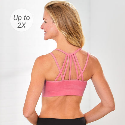 Sets of 3 Strappy-Back Padded Bralettes