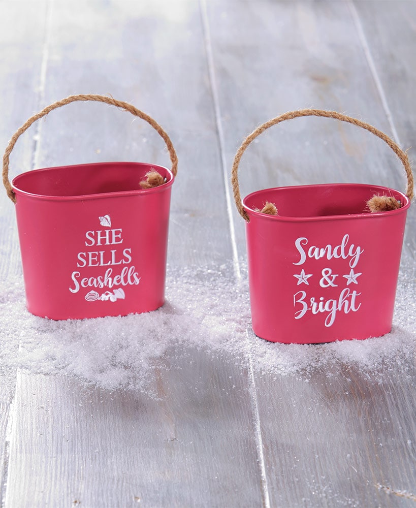 Set of 2 Pail Ornaments