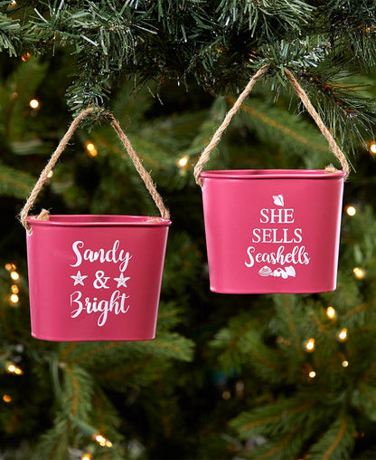 Set of 2 Pail Ornaments