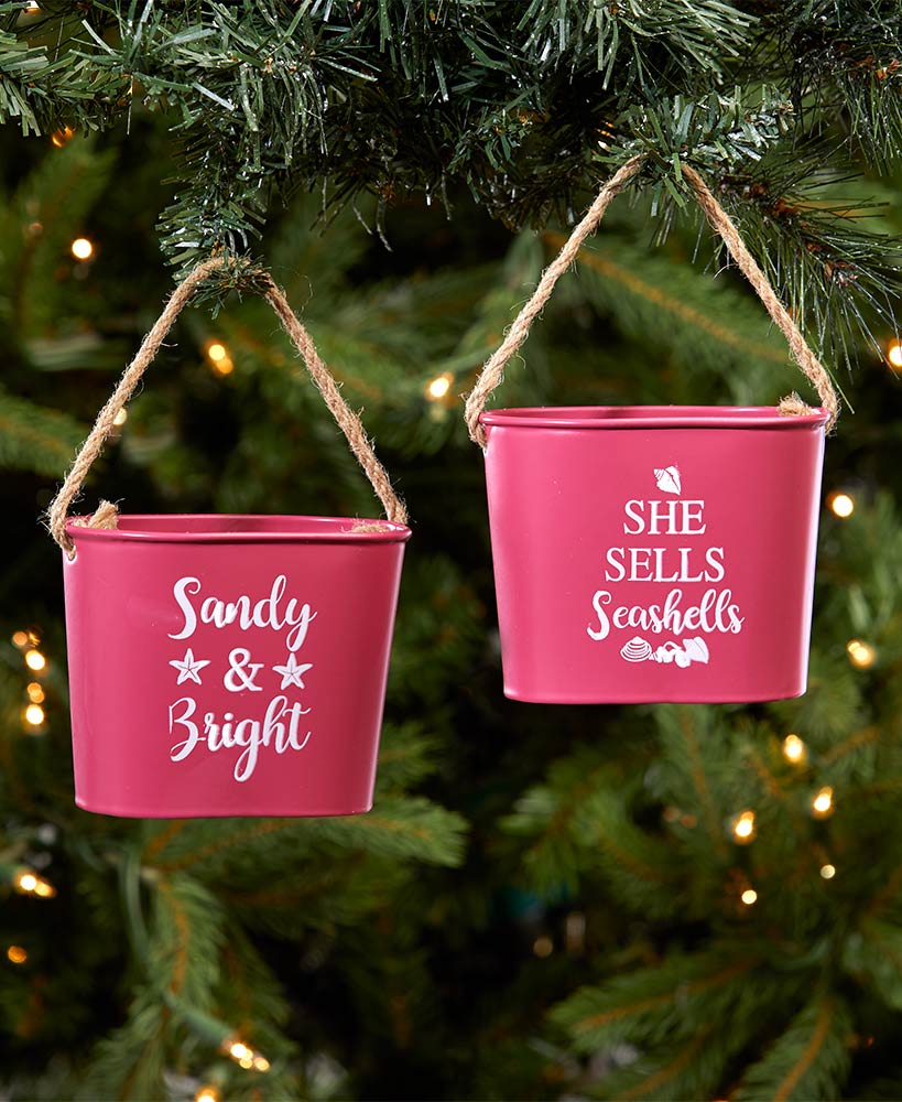 Set of 2 Pail Ornaments