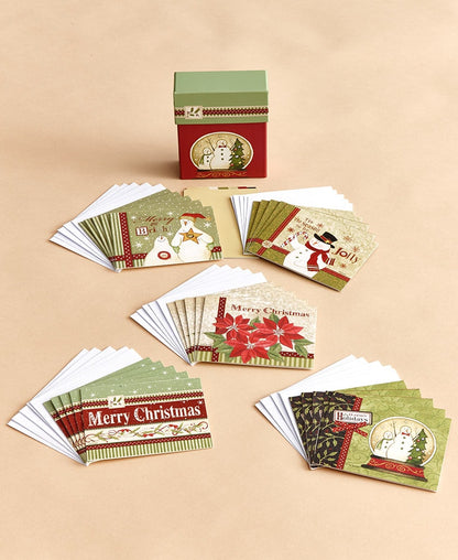 50-Pc. Boxed Christmas Card Sets