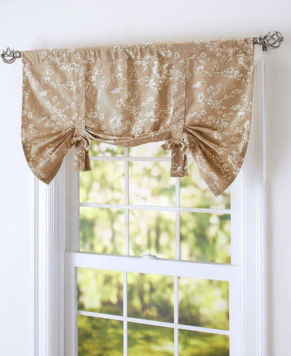 Floral Bow Accented Valances