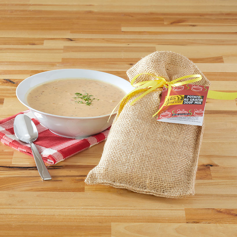 Gourmet Soup Mix in Burlap Gift Bag