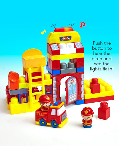 Police or Fire Station Block Set