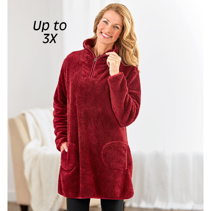 Cozy Plush Pullover Tunics