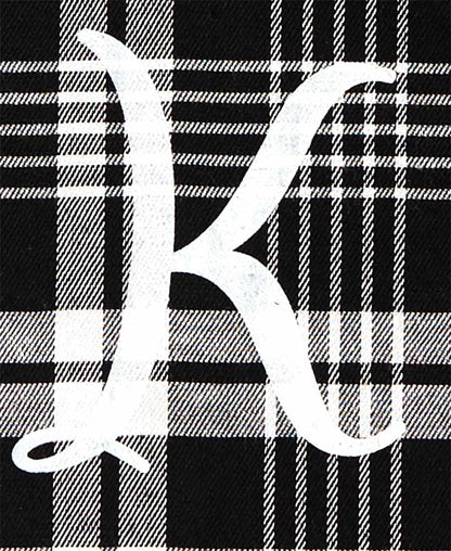 Monogram Plaid Tote Bag with Pockets