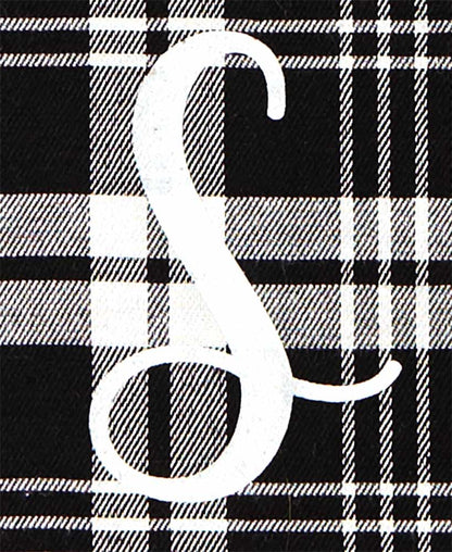 Monogram Plaid Tote Bag with Pockets