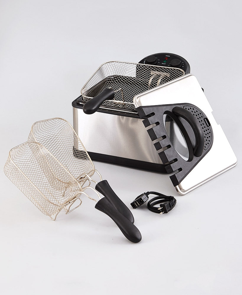 4-Qt. Triple Basket Deep Fryer