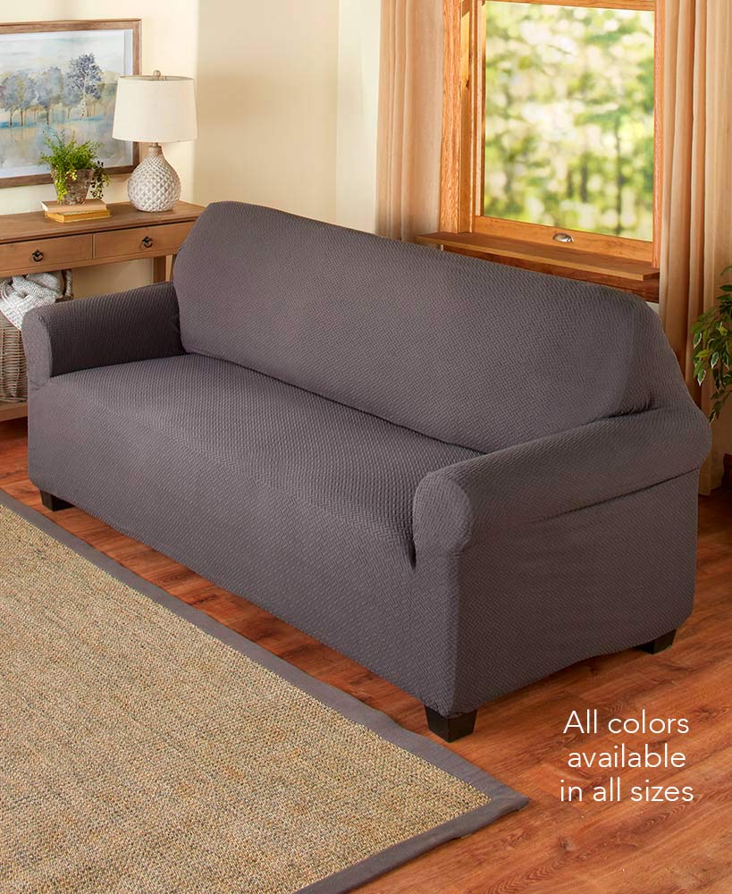 Textured Stretch Chair Slipcover