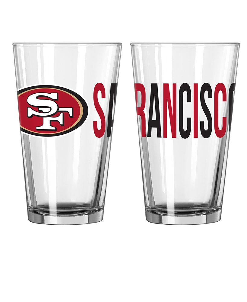 16-Oz. NFL Overtime Pint Glasses