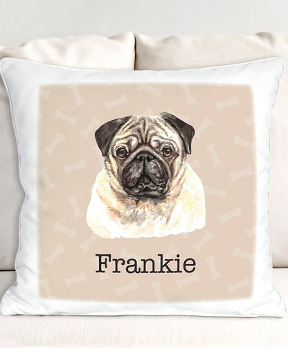 Personalized Dog Breed Sherpa Throw Pillow