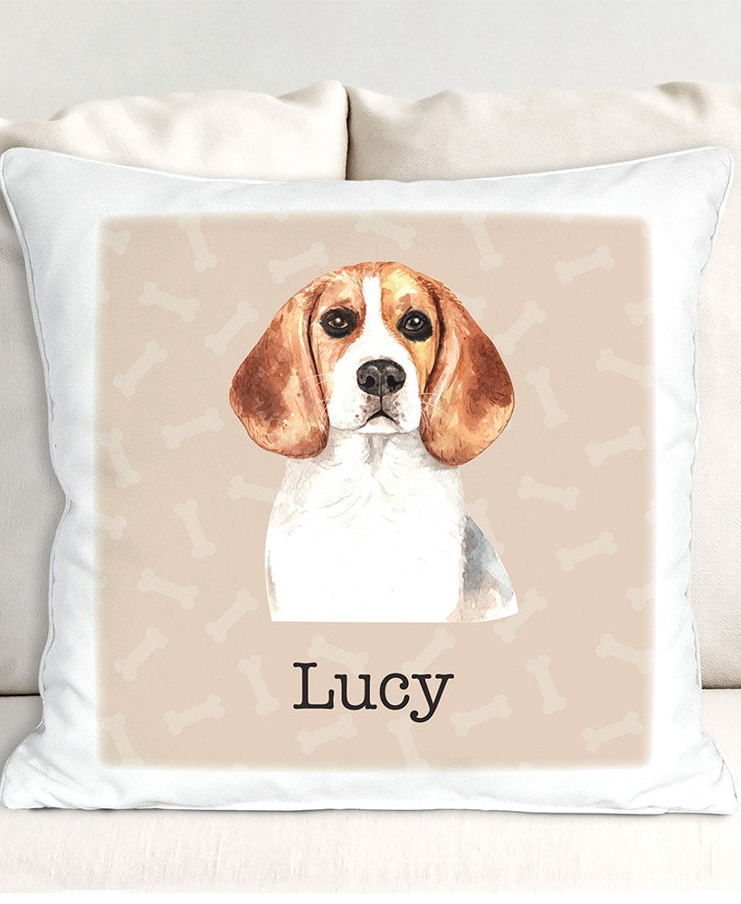 Personalized Dog Breed Sherpa Throw Pillow